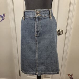 Sonoma Goods for Life Y2K Denim Mini Skirt Dark Wash Size 12